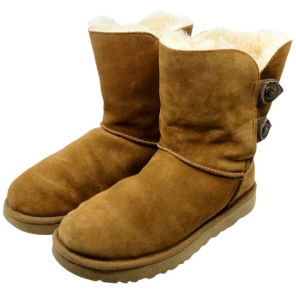 UGG~Marciela II~ Women's SHEARLING WINTER BOOTS CHESTNUT SUEDE SIZE 9 - Picture 1 of 7